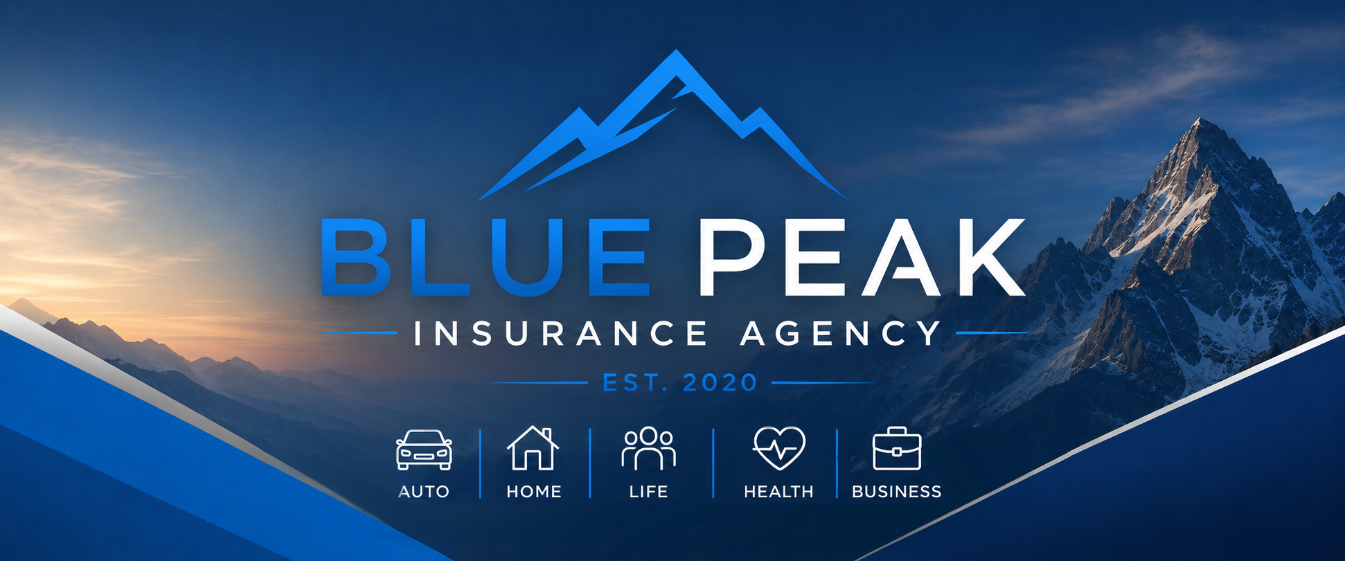 Blue Peak Insurance Agency Logo